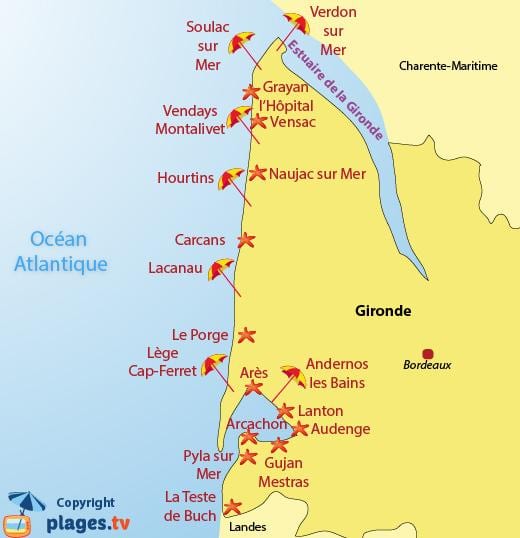karte Bordo beach
