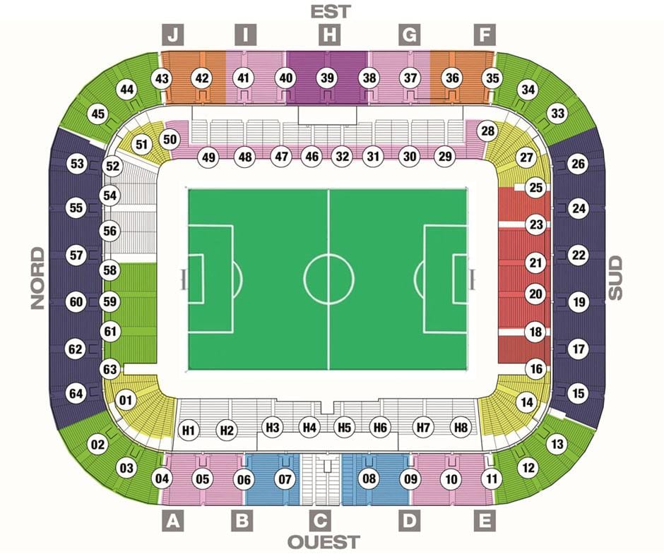 karte Bordo stadions